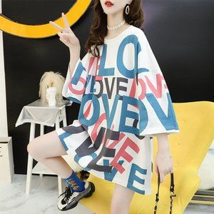 Women's short-sleeved t-shirt loose Korean style